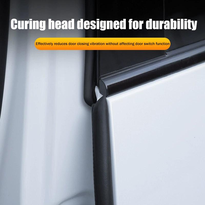 Door Weather Strip - 2pcs Car B Pillar Rubber Seal