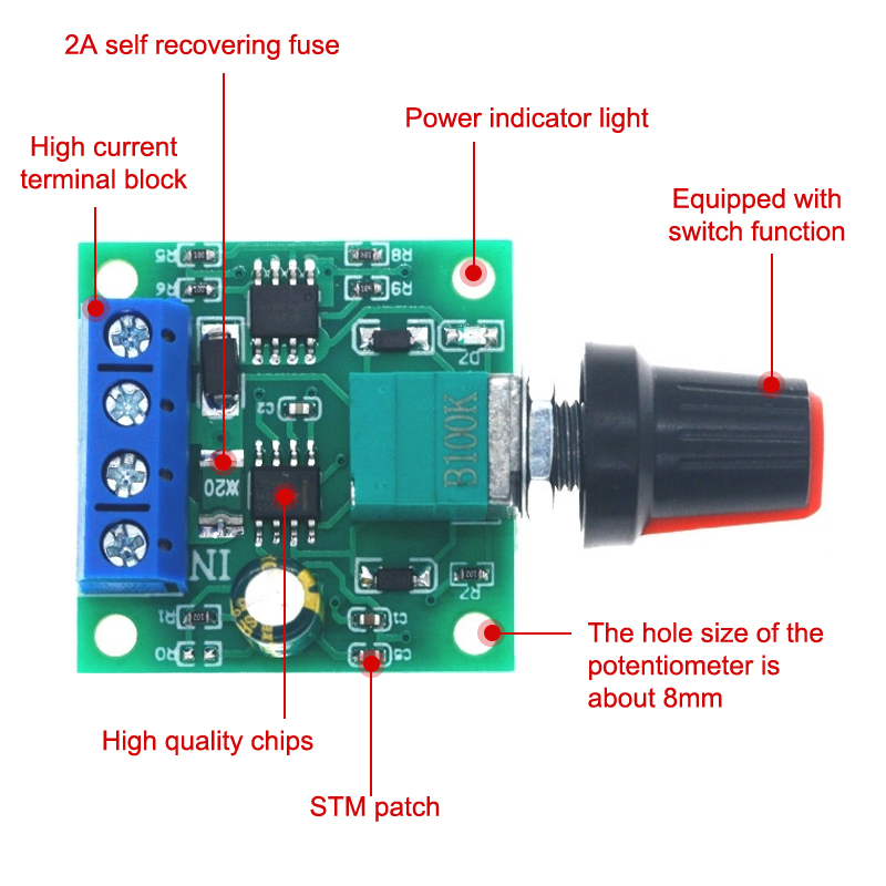 1Pcs Adjustable Speed DC Motor - Home Improvement In Usa 评论和价格