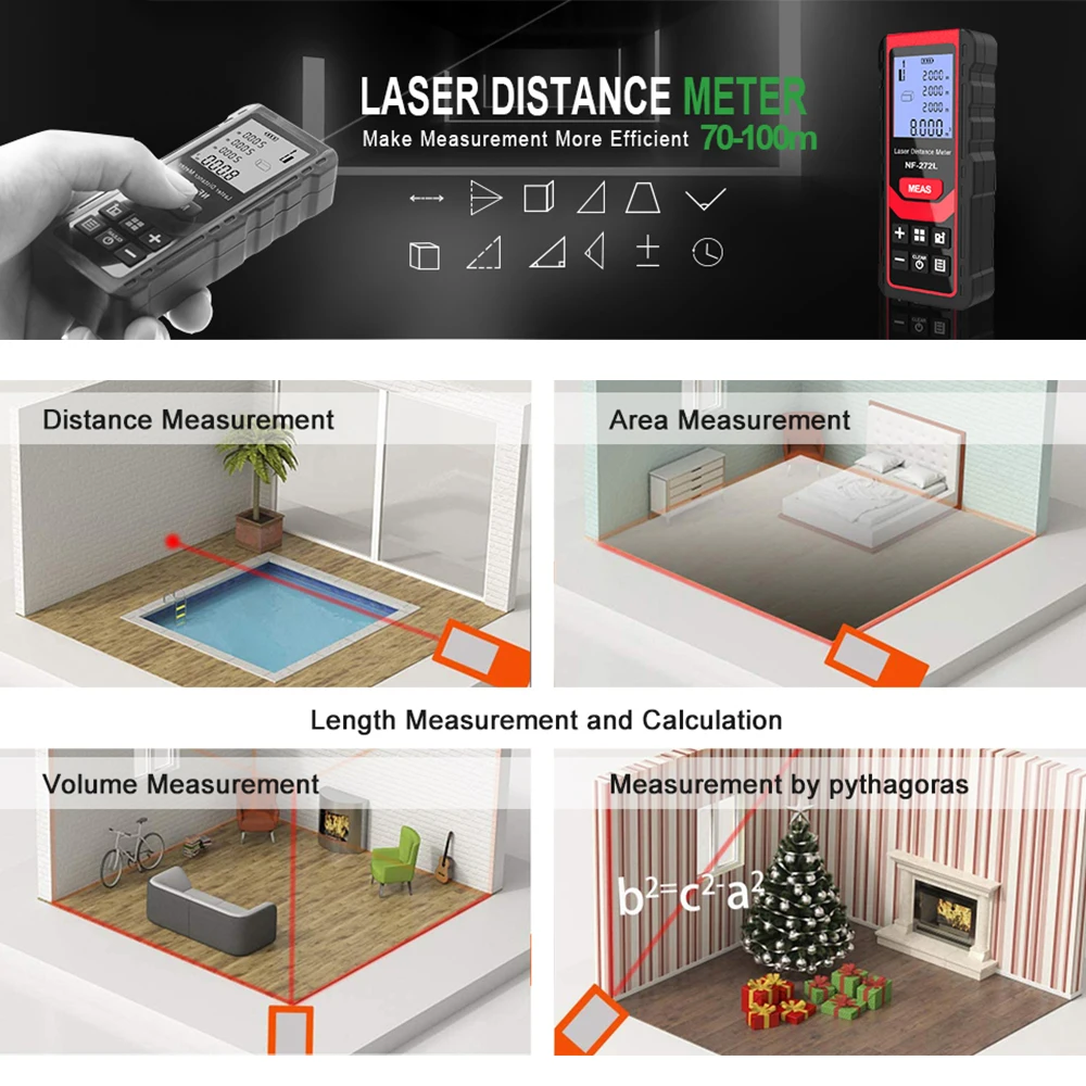 Noyafa NF-271 Laser Distance M - Home Improvement Items 评论和价格