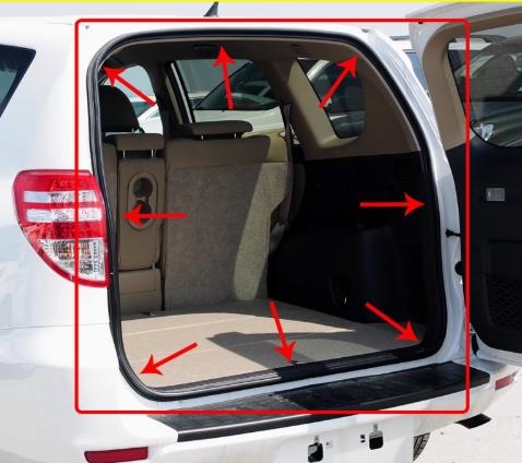 1 Piece Tail Door Rubber Seal  - Door Weather Strip 评论和价格