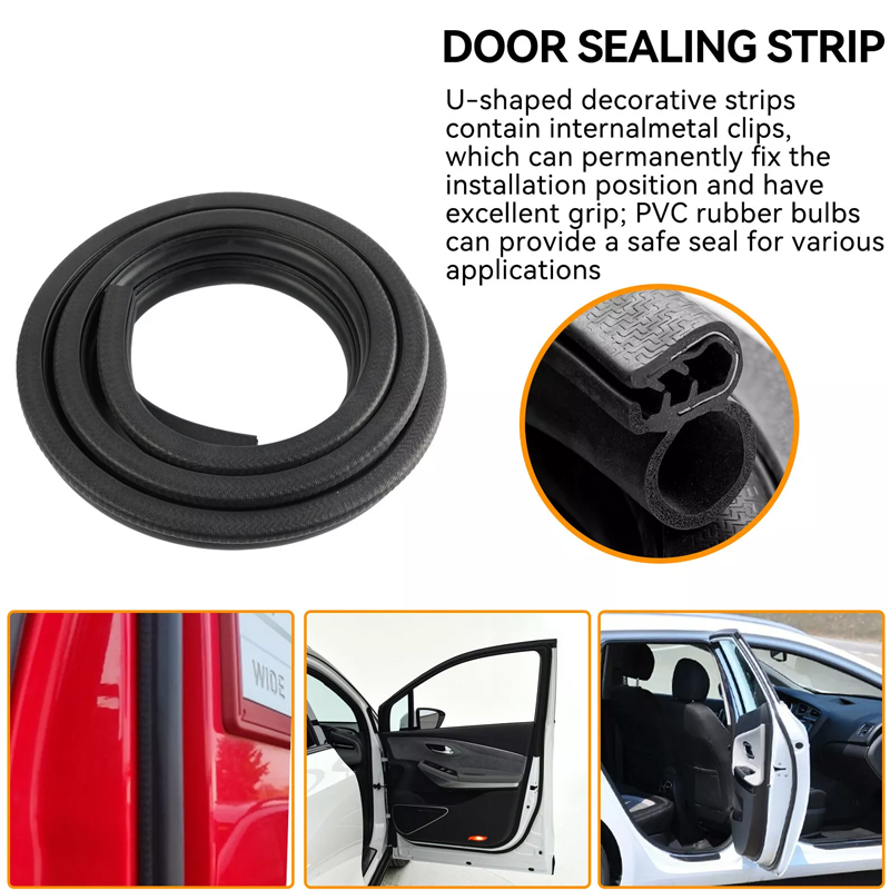 Universal Auto Rubber Seal Wea - Door Weather Strip 评论和价格