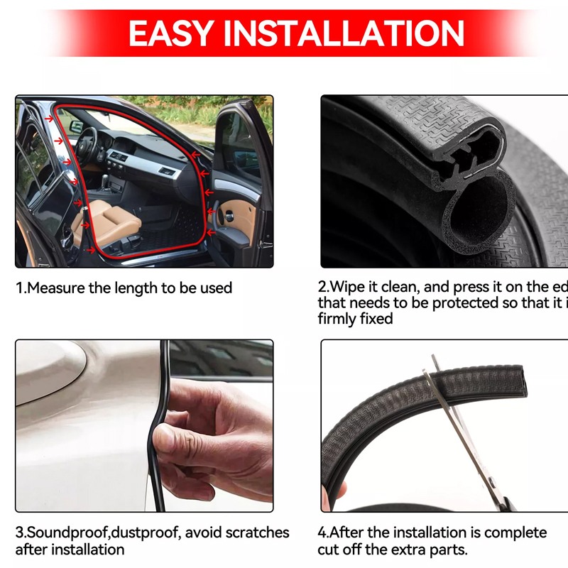 Universal Auto Rubber Seal Wea - Door Weather Strip 评论和价格