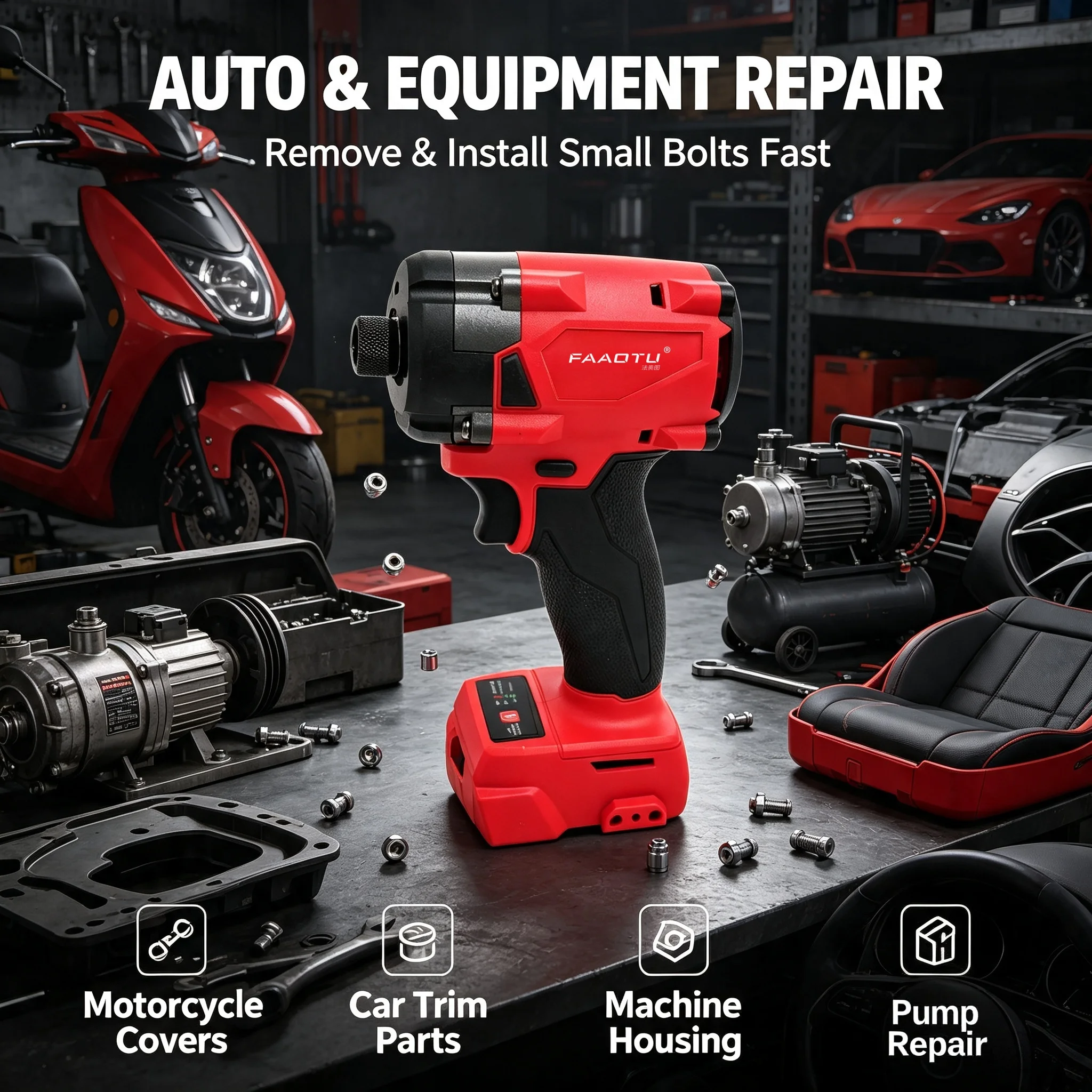 FAAOTU 18V Cordless Electric S - Home Improvement In Usa 评论和价格