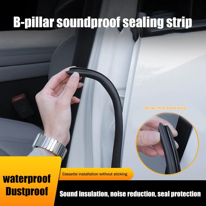 2pcs Car B Pillar Rubber Seal  - Door Weather Strip 评论和价格