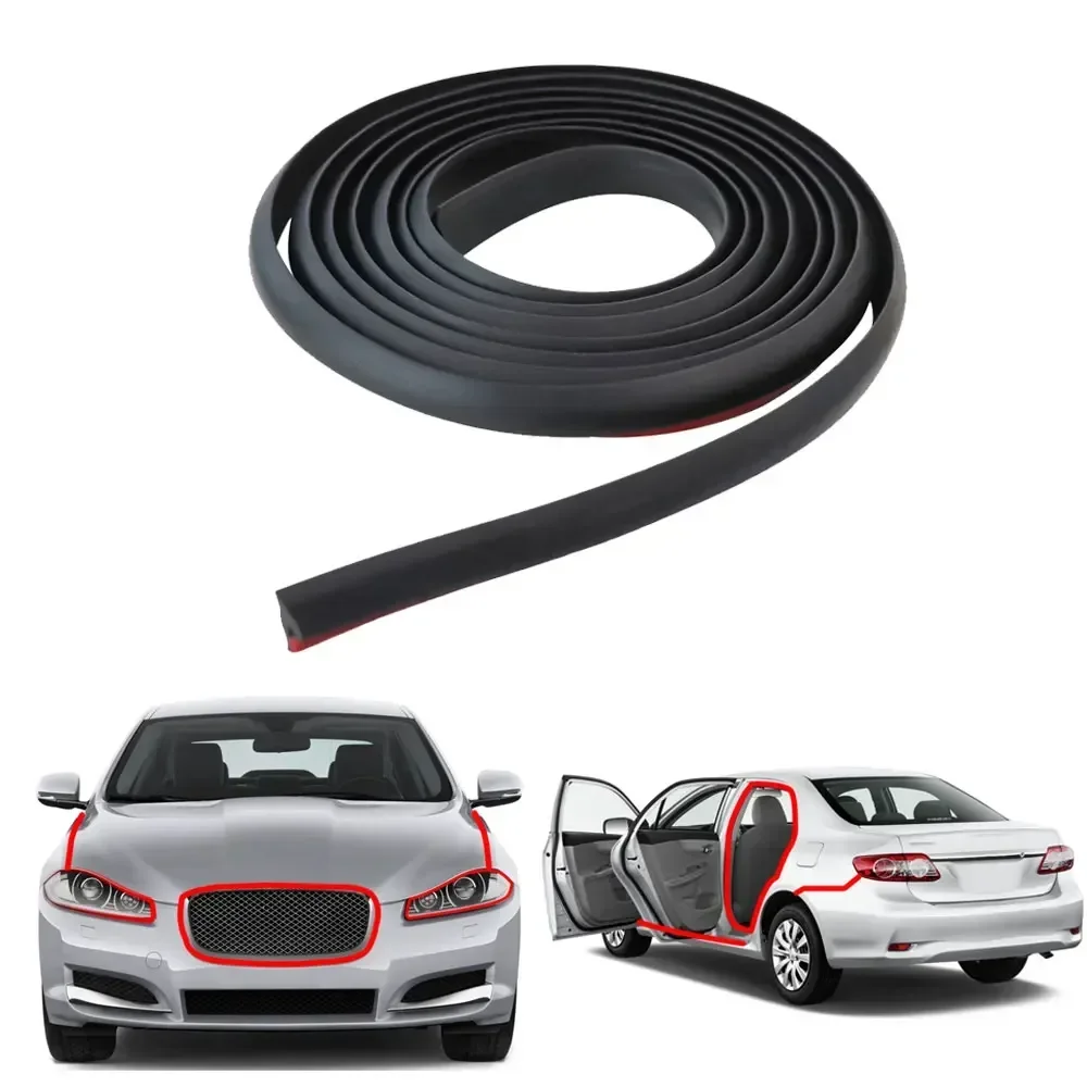Car 2m Black Universal Slanted - Door Weather Strip 评论和价格